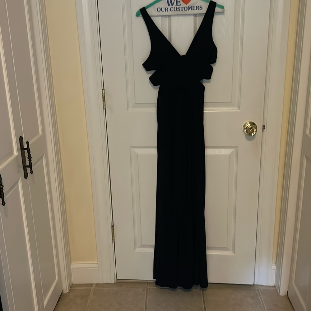 Navy blue wedding or prom dress